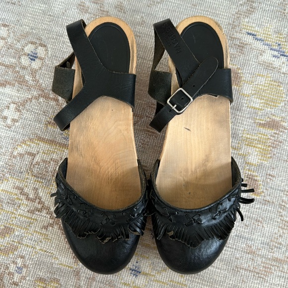 Swedish Hasbeens Fringy Sandal Size 40 - Picture 2 of 7